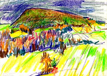 Barry Hill, Drawing by John Boyle