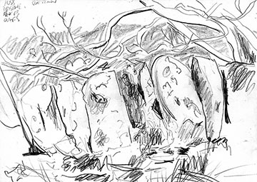 Drystane Oaks, Drawing by John Boyle